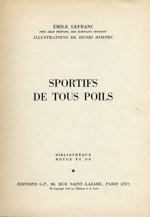 LEFRANC Sportifs128 LEFRANC Sportifs128