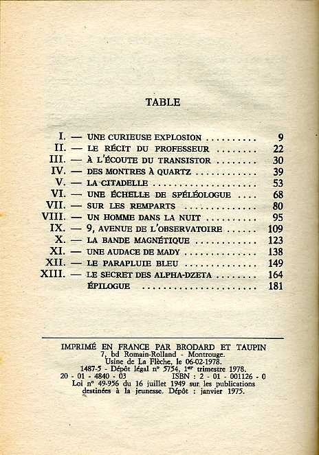 Citadelle_BONZON_Table_1978 Citadelle_BONZON_Table_1978