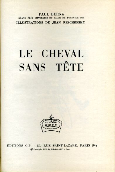 ChevalBERNApr4_ mai 1961 ChevalBERNApr4_ mai 1961