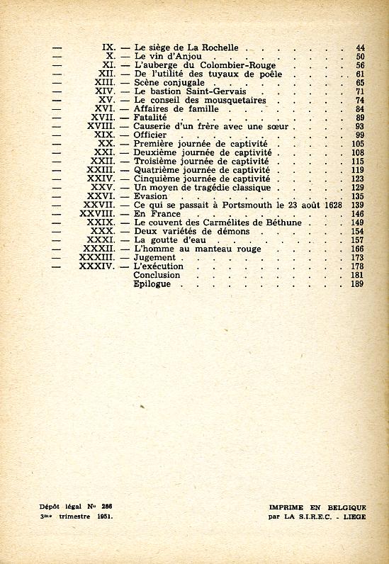 2 Tome Trois DUMAS depot 1951 2 Tome Trois DUMAS depot 1951