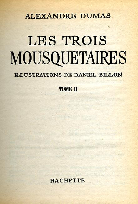 Trois Mous DUMAS TOME II pr Trois Mous DUMAS TOME II pr