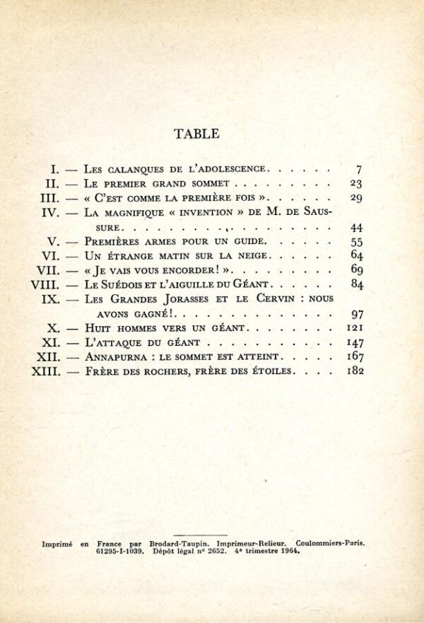 REBUFFAT Guide Table - 34