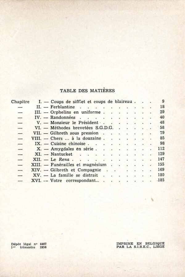 GILBRETH Treize - 28 GILBRETH Treize - 28